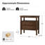 Jeremie Traditional 26"W 2-Drawer End Table with Charging Station and Pull-Out Shelf and Easy Assembly-125343163