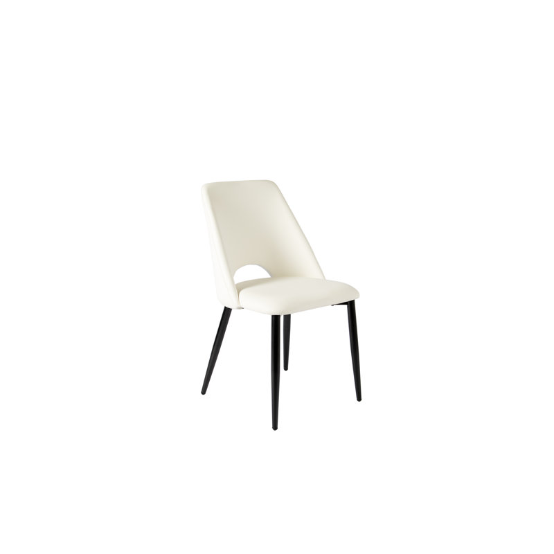 Chaise d'appoint rembourré, Blanc pur