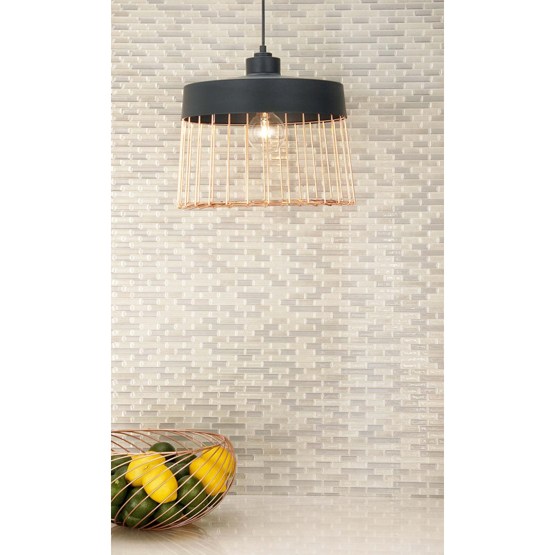 Luminaire suspendu géométrique 1 lumière Blisard, Cuivre