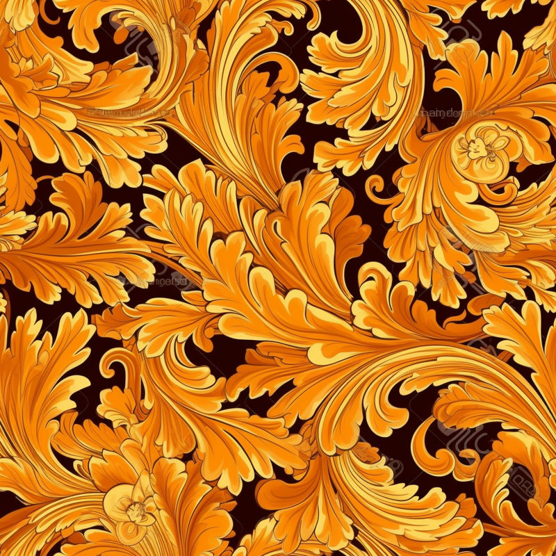 Polyester Comforter, Gold/Orange Floral, Twin Extra Long Comforter