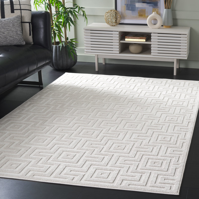 Tapis à motif géométrique Mehjabin Stella, Rectangle 5 pi 3 po x 7 pi 6 po