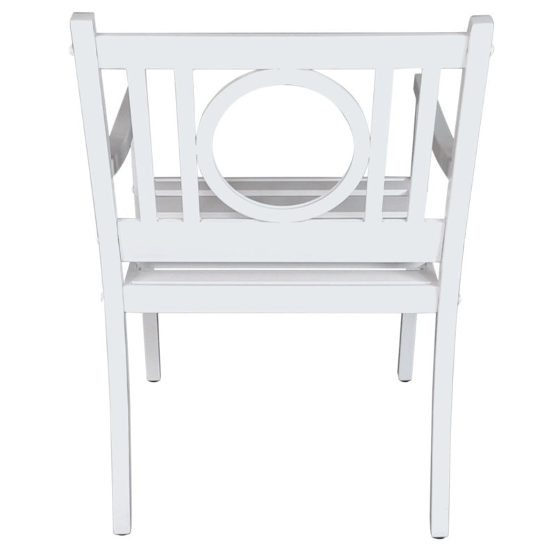 Chaise d'extérieur et table d'appoint Grammercy - blanc