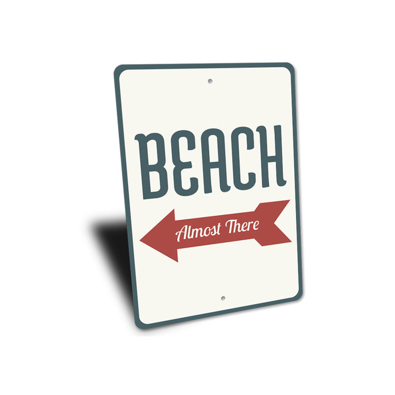 Panneau en aluminium «Beach Almost There», H 14 po x l 10 po x P 0,04 po