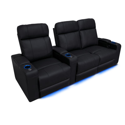 Canapé manuel à home cinema del (rangée de 3) Modern