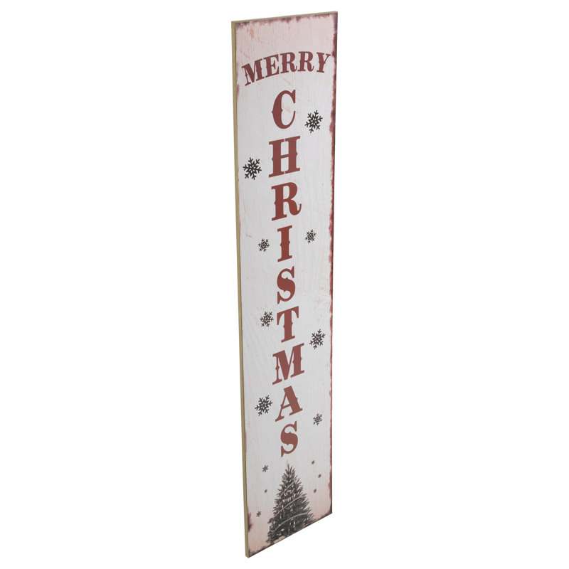 Plaque murale 36 "Merry Christmas Tree And Snowflakes