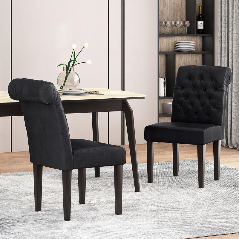 Ensemble de 2 chaises roulantes Broxton touffeté à manger KD MP2