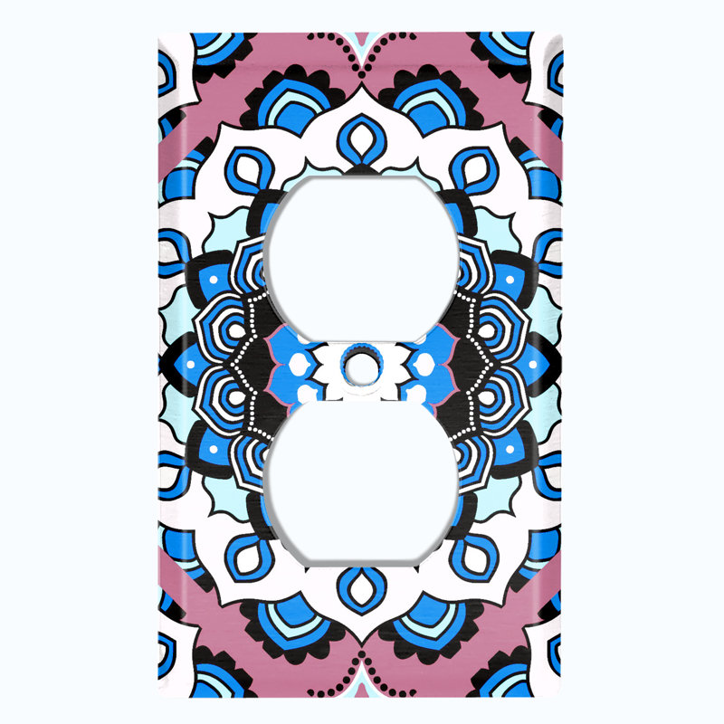 Patterned 1 - Gang Toggle Light Switch Standard Wall Plate