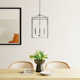 Ellis 4 Light Metal Dimmable Lantern Chandelier