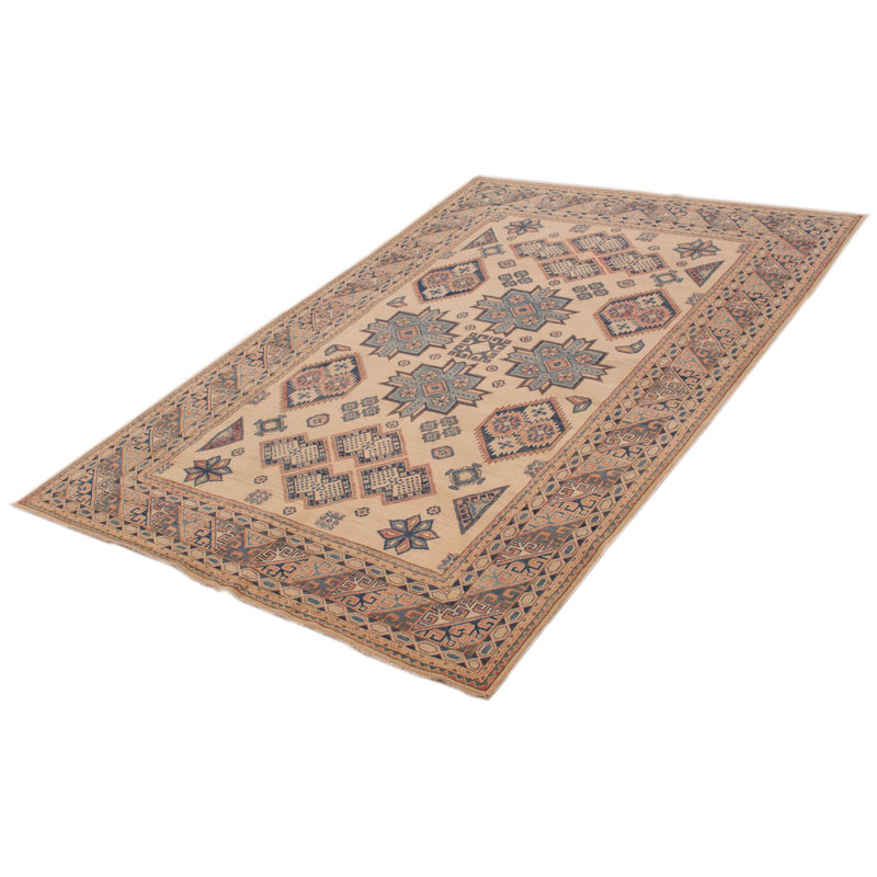 Tapis crème en laine de style années 1990 Akaylia