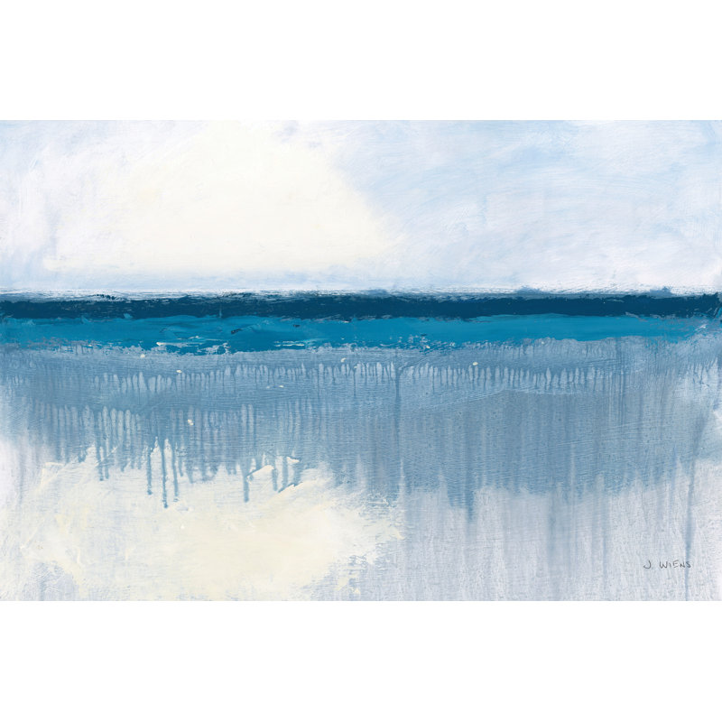 «Seascape II Crop» par James Wiens, peinture, H 8 po x l 12 po, Toile tendue
