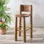 Romona Rattan Weaving Round Outdoor Barstool