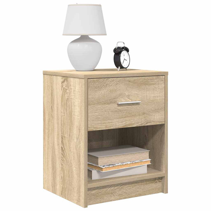 Bedside Cabinet With Drawer 40X34x50 Cm, Sonoma Oak, 2