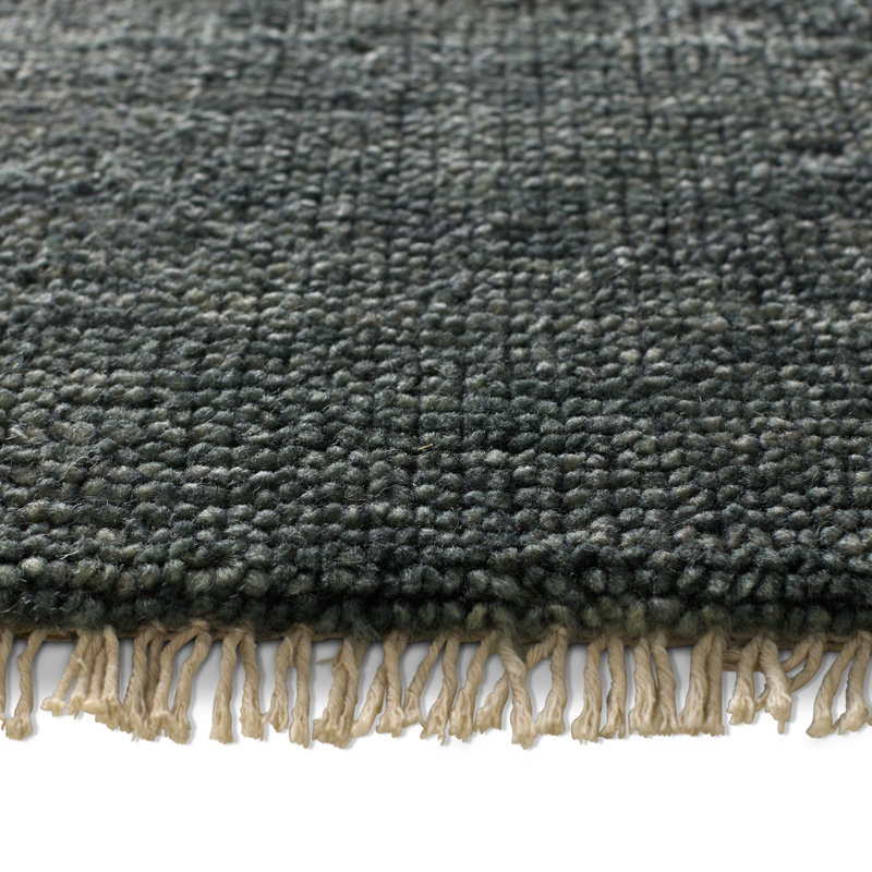 Jaipur Living Origin SAG15 Handknotted Solid Dark Slate Area Rug (6'x9'), Rectangle 6' x 9'
