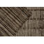 Wool Striped Area Rug in Brown/Gray
