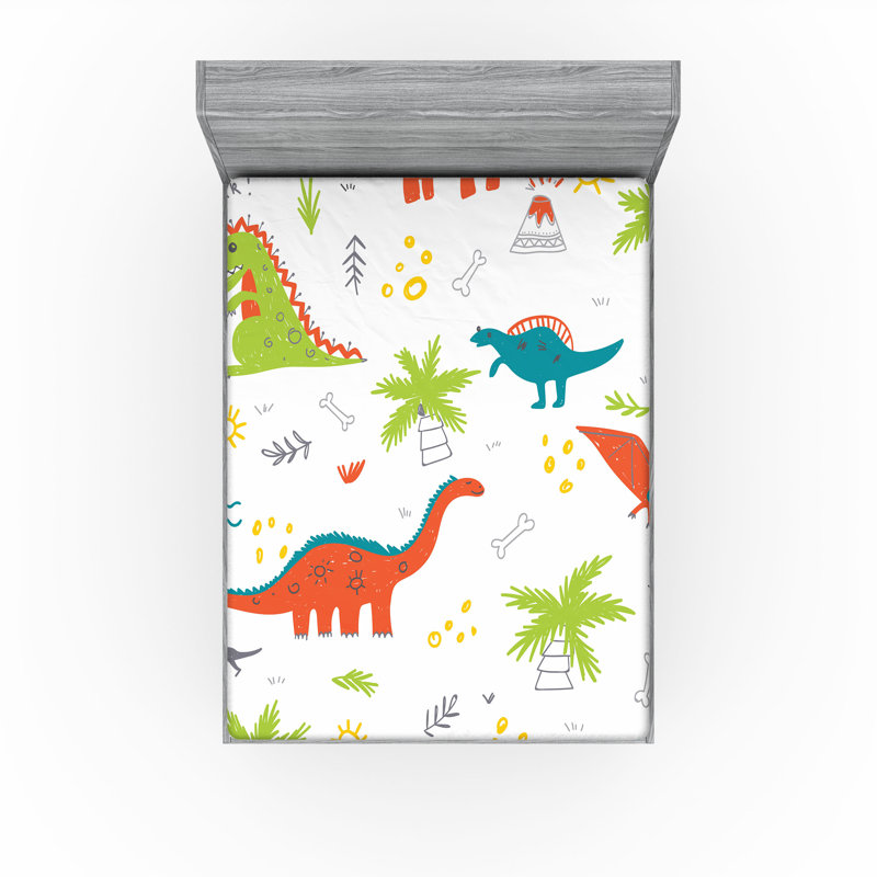 Multicolore ensemble de 2 draps-housse Ambesonne, Drap-housse très grand californien