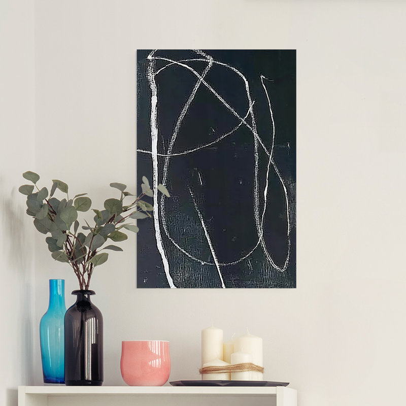 Série ABSTRACT DCXIX - Impression sur toile seulement - NON CADRE, H 27 po x l 18 po