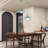 1-light Petal Gradient Glass Pendant Light, 10.2 Inch Dia X 68.9 Inch H, E26 Base-118539085-122780815