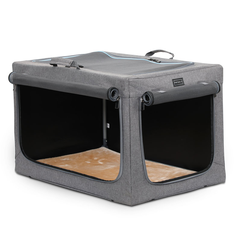 Danney Collapsible Soft-Sided Crate with 3 Doors