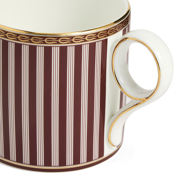 Red Splendour Bone China Coffee Mug
