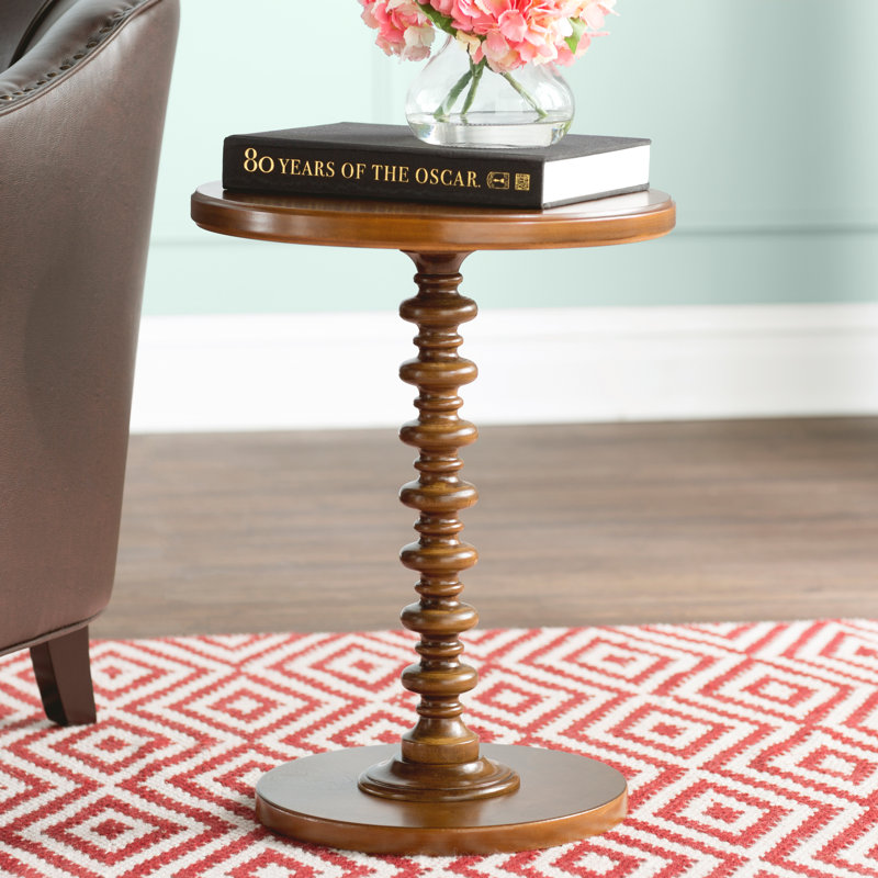 Fiama End Table, Hazelnut, 22.25" H x 17" D