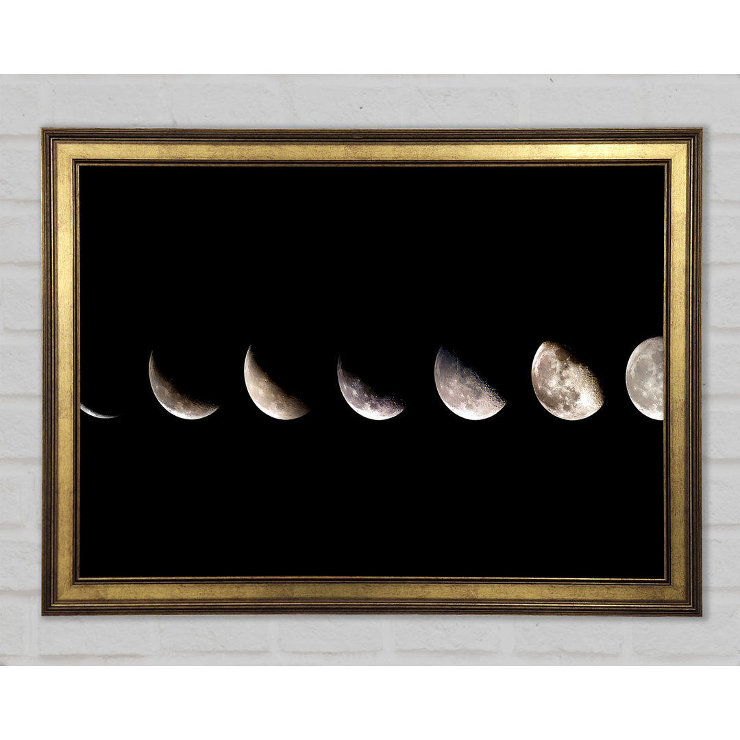 Moon Sequence Gerahmter Druck