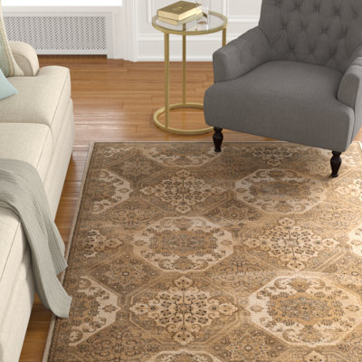 Tapis brun / crème Pitcairn