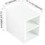 Meuble-lavabo moderne 84 po avec lavabo et armoire latérale - charnières de porte à fermeture en douceur pour une expérience de bain en douceur-130431157