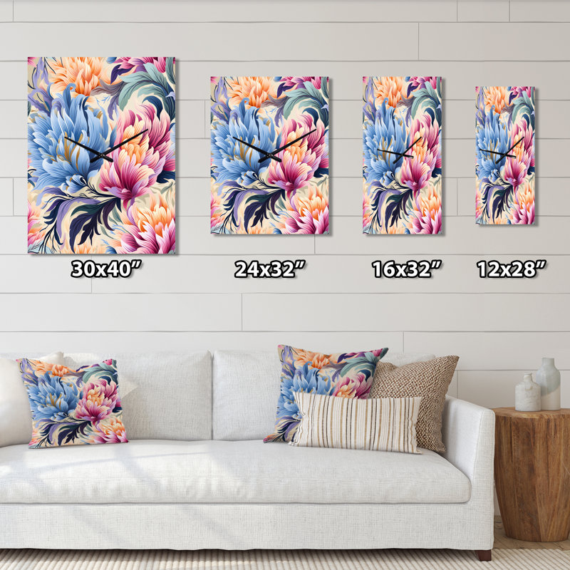 Jamahl - Horloges murales florales, Grand
