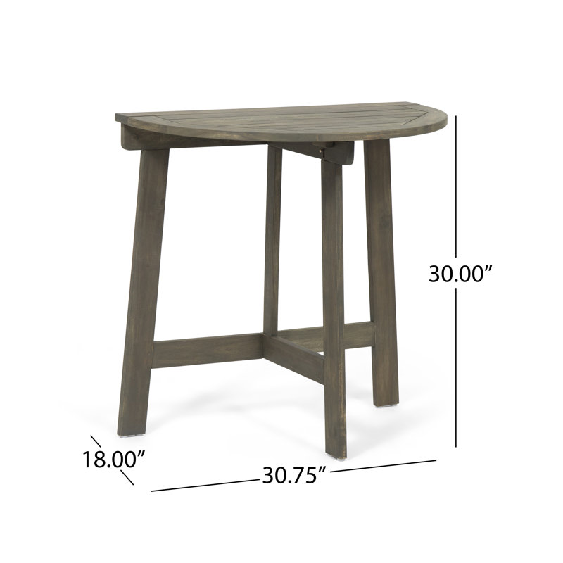 Table pliante demi-ronde d'extérieur Modern
