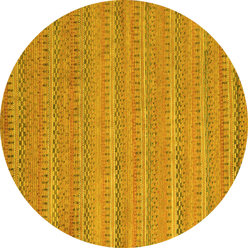 Washable Southwestern Indoor Rug, Round 4'