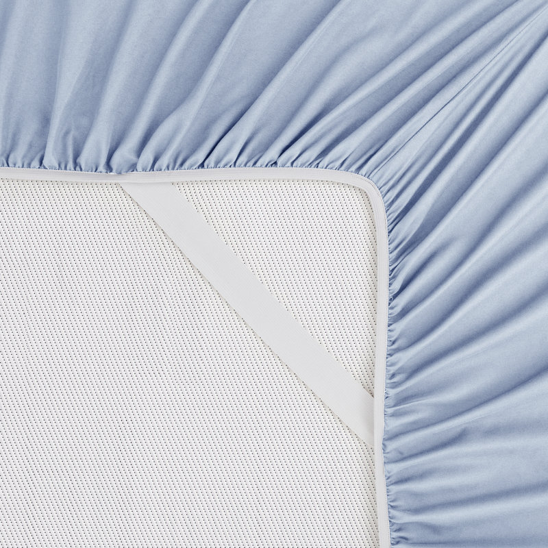 Microfiber - Set of 3, King Sheet Set with 2 Pillowcases, Ice Blue
