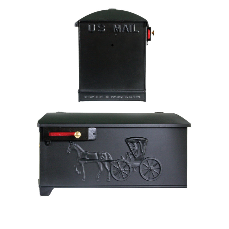 Cast Aluminum Post Mounted Mailbox