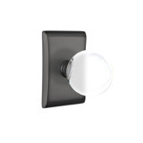 Double Dummy Bristol Crystal Knob with Neos Rose