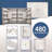 480 Keys Key Cabinet With Key Lock White Tags