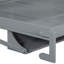 Grand lit gris avec charnières de bureau hydrauliques, peu encombrant, construction, fonction de rangement pour matelas, système de pliage de sélection de 10 pouces, petites maisons, structure de 600 lb, fonction, convenable-129632292-129632295