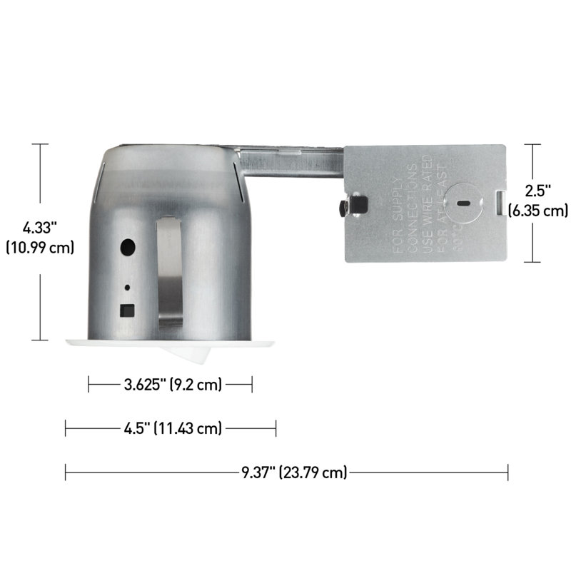 Ensemble d'éclairage encastré 4 po Globe Electric