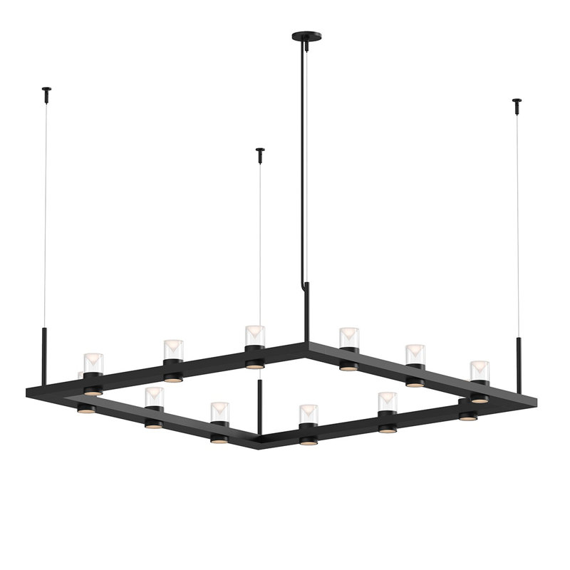 Intervals® 12 - Light LED Pendant, Clear , White