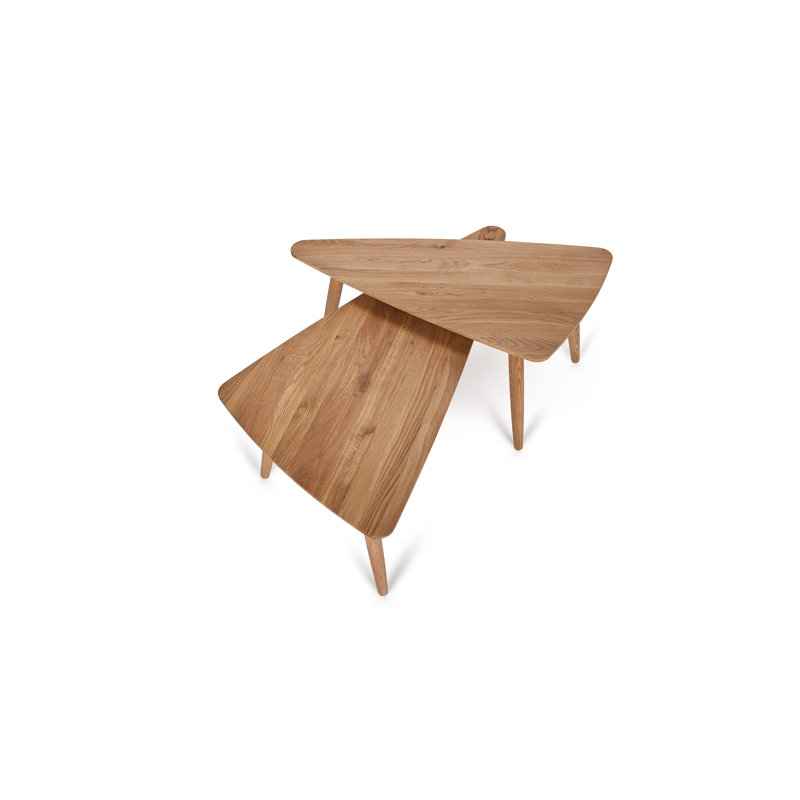 Belinda Solid Coffee Table, Beige, 38cm H x 92.5cm L