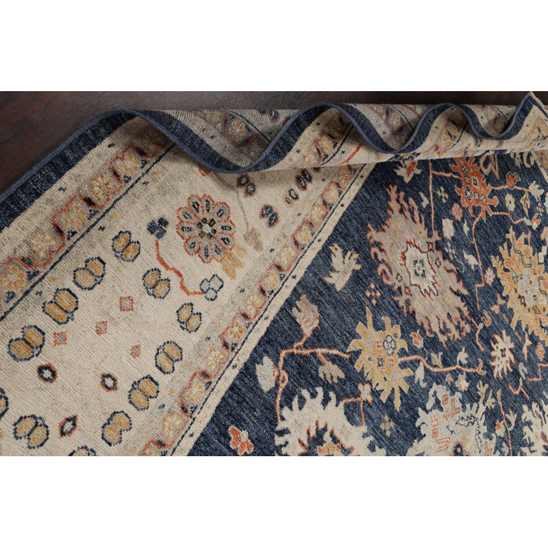 One-of-a-Kind 9'4" X 11'10" New Age Wool Area Rug in Beige
