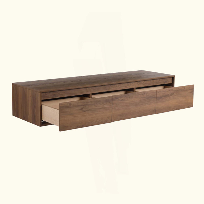 Meuble-lavabo flottant avec tiroir à fermeture en douceur, armoire de salle de bain entièrement pré-assemblée, meuble-lavabo seulement sans lavabo