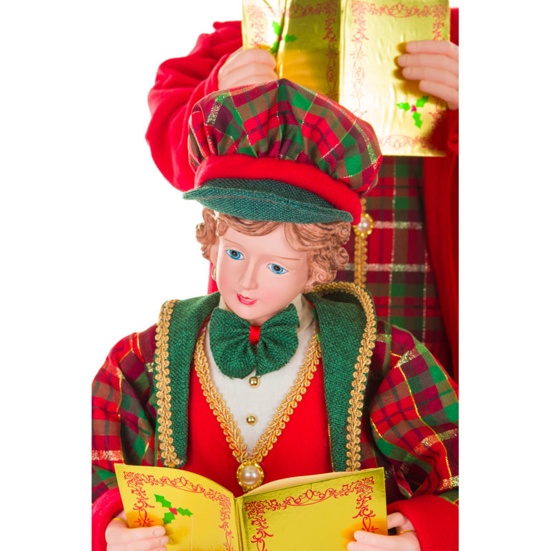 Red Happy Caroler Family
