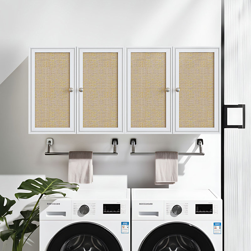Armoire murale pour lessive 48 ", Blanc