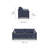 Drew 85'' Upholstered Sofa-92683043
