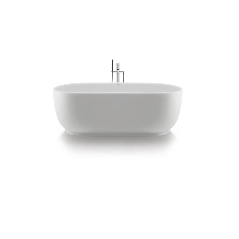 Duravit 71" x 34" Freestanding Soaking Solid Surface Bathtub