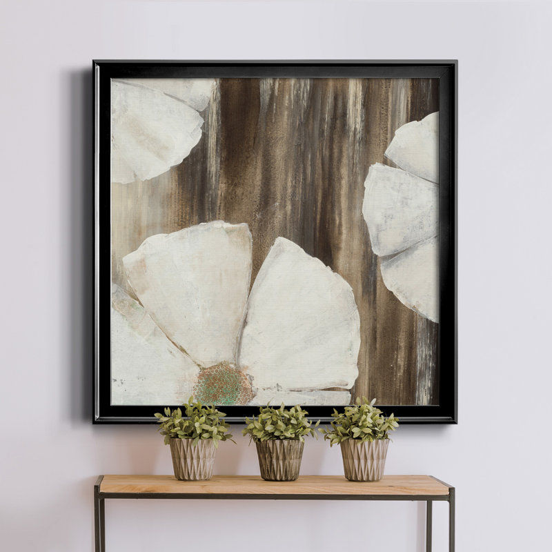 «Night Blooms I», reproduction d'art sur toile encadrée, H 26,5 po x l 26,5 po x P 1,5 po, Cadre noir