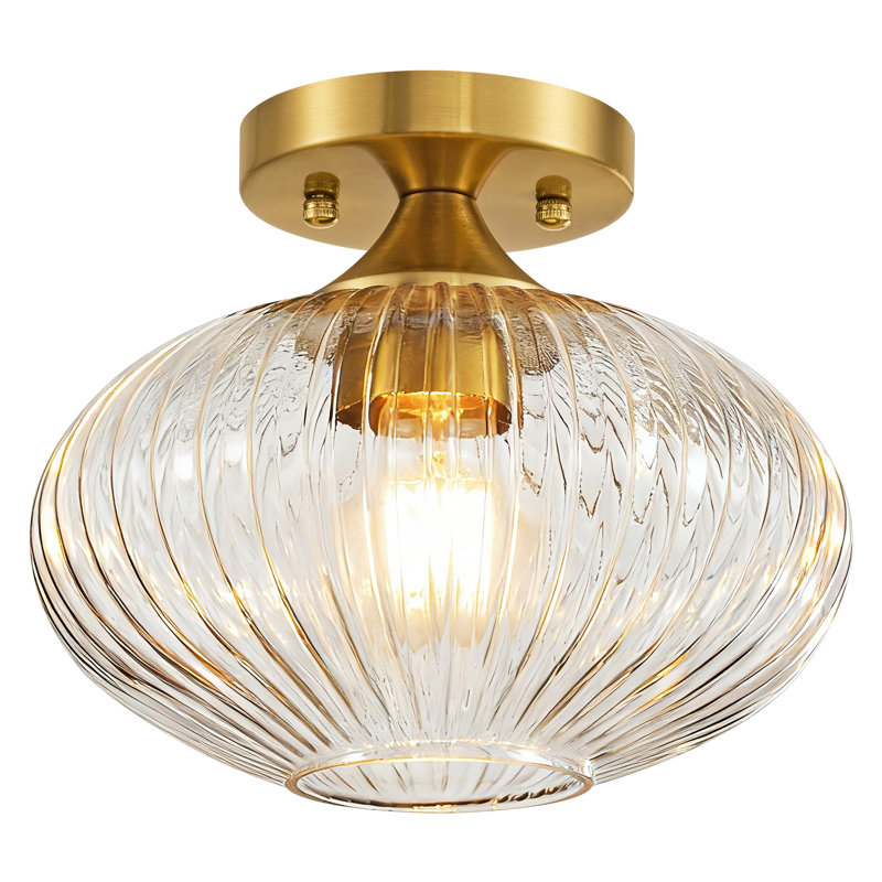Glass Semi Flush Mount