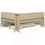 Lit de jour polyvalent en bois avec plusieurs options de rangement et design élégant