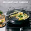 GreenLife Canterbury Healthy Ceramic Nonstick Sauté Pan with Lid, 5QT