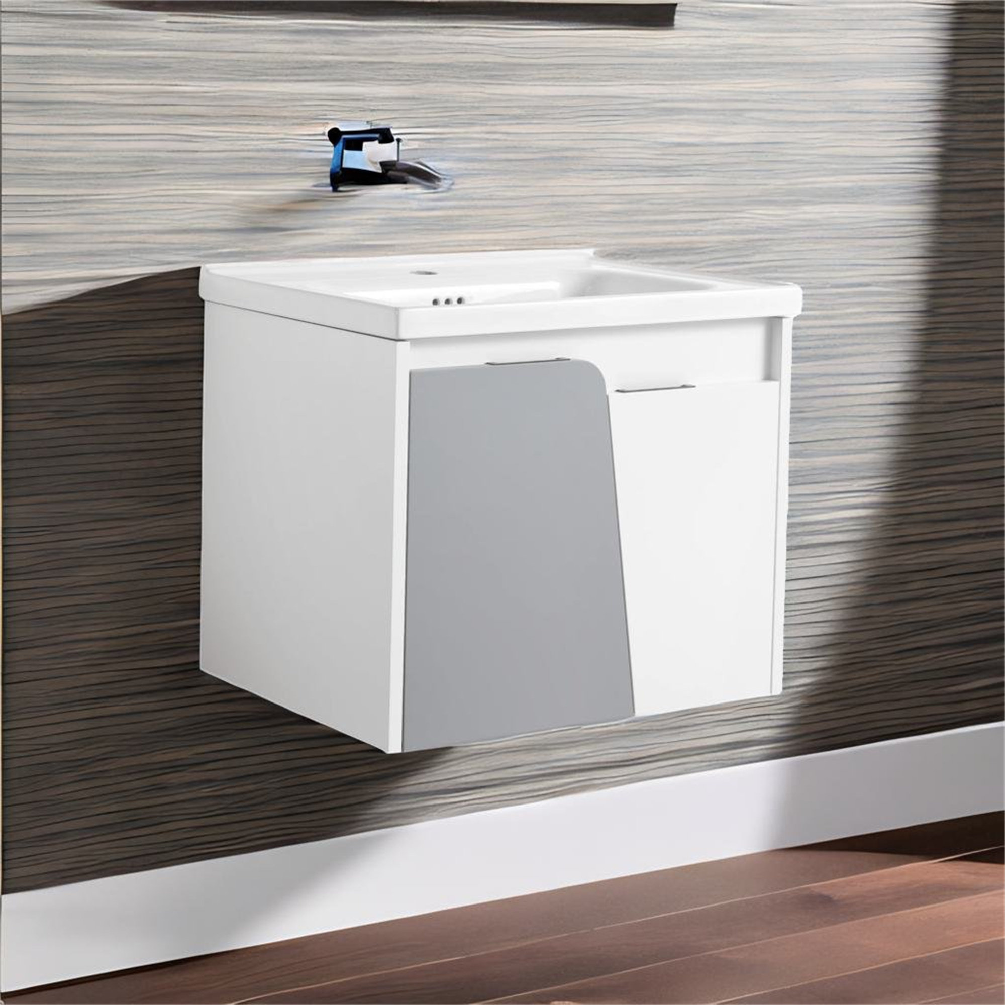 Ensemble vasque meuble salle de bain avec robinet