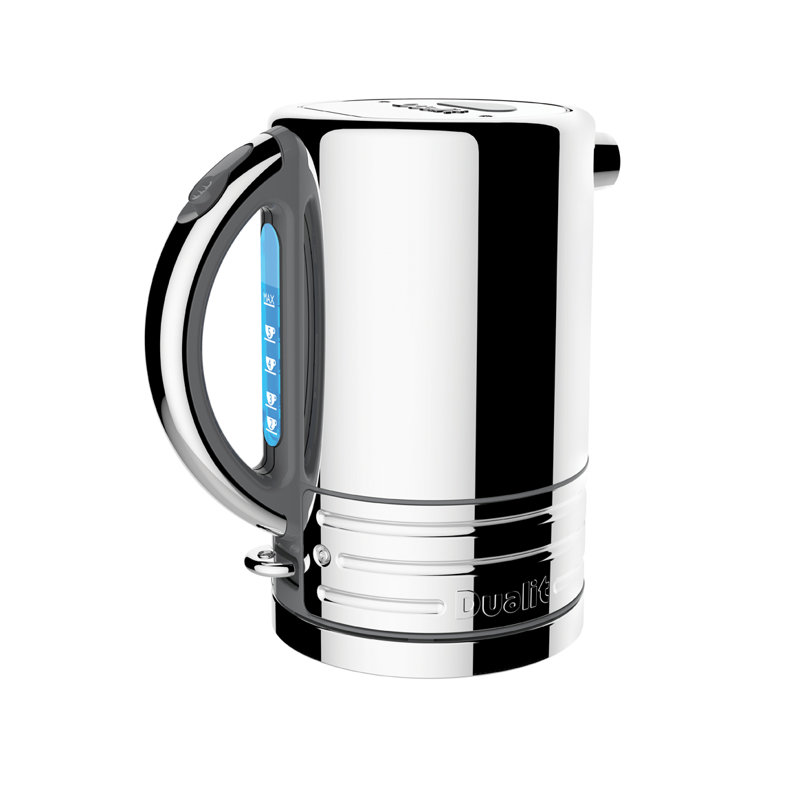 Dualit 2300W 1.5L Architect Kettle, Polished Steel/Grey